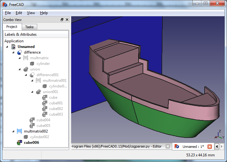 Freecad чертеж из модели - 85 фото